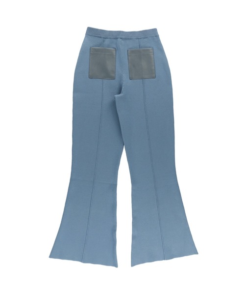 ALEXIA STAM（アリシアスタン）の「【ViVi 1月号掲載】Fake Leather Pocket Rib Knit Pants/フェイクレザーポケットリブニットパンツ（その他パンツ・レディース・ブラック/ベージュ/ブルー・S/M）」の21枚目の写真