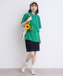 Dot＆Stripes CHILD WOMAN | 100/2FINX ニットポロプルオーバー(ポロシャツ)