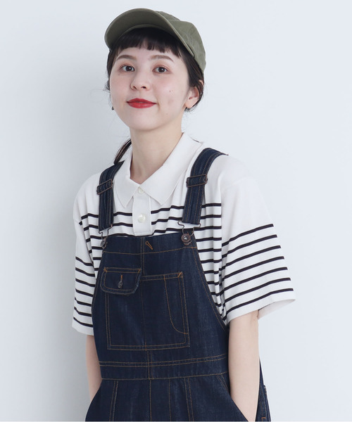 100/2FINX ニットポロプルオーバー