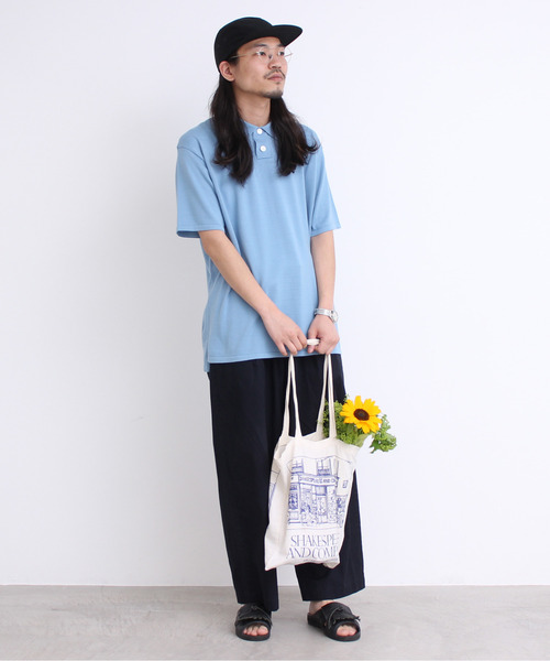 100/2FINX ニットポロプルオーバー