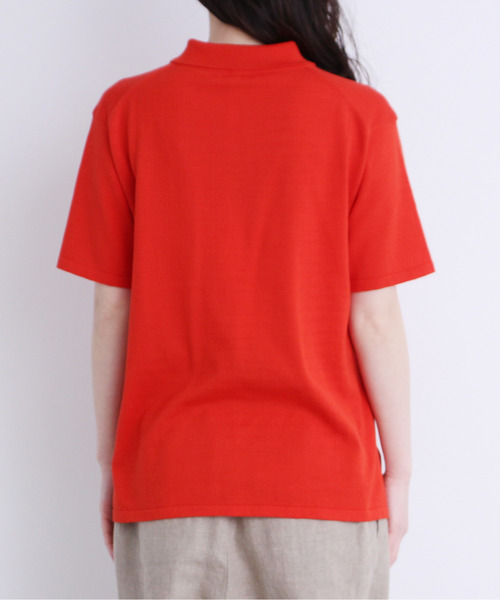 100/2FINX ニットポロプルオーバー