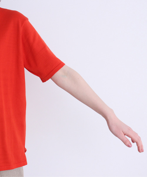 100/2FINX ニットポロプルオーバー