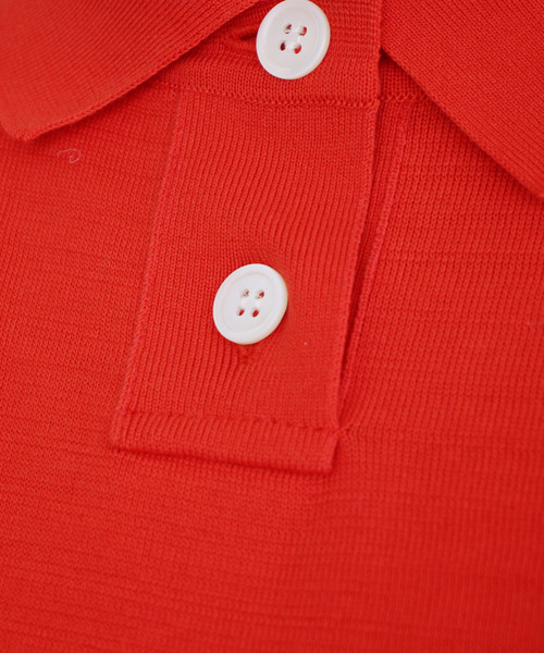 100/2FINX ニットポロプルオーバー