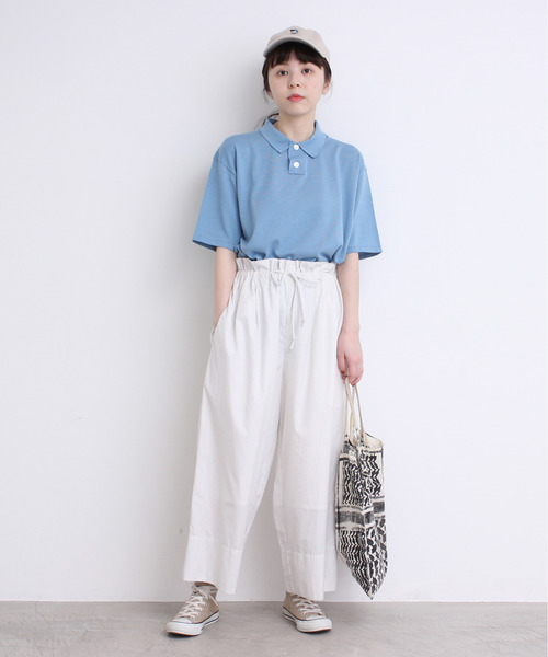 100/2FINX ニットポロプルオーバー