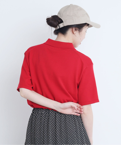 100/2FINX ニットポロプルオーバー