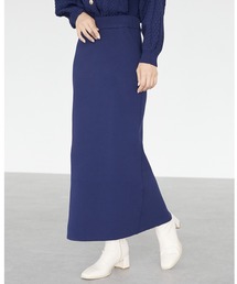 <軽量・ウォッシャブル>ニットスカート＊