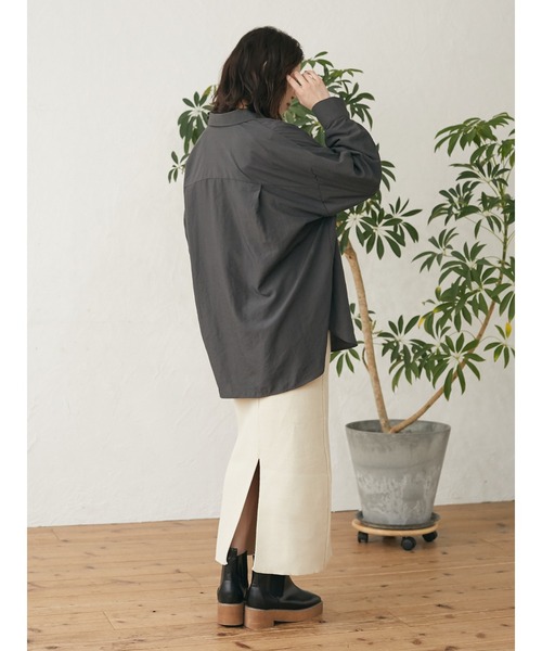 Green　Parks（グリーンパークス）の「<軽量・ウォッシャブル>ニットスカート＊（スカート・レディース・ベージュ/ネイビー・FREE）」の19枚目の写真