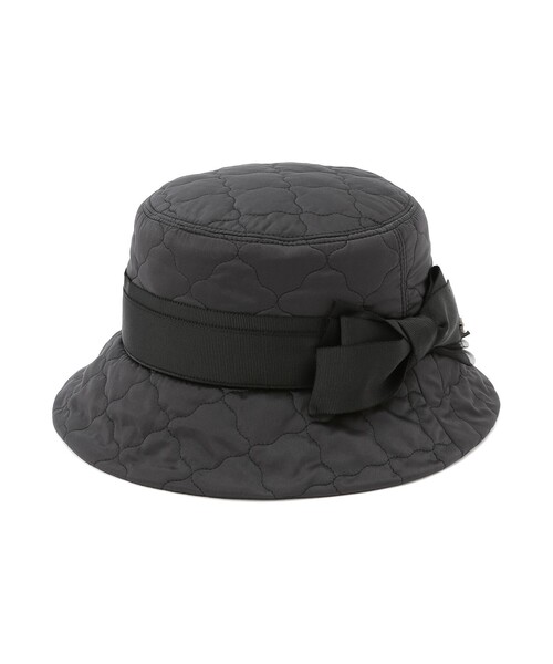 TO BE CHIC（トゥー ビー シック）の「キルトバケットハット（ハット・レディース・ブラック・FREE）」の2枚目の写真