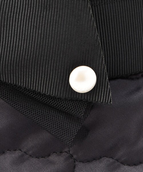 TO BE CHIC（トゥー ビー シック）の「キルトバケットハット（ハット・レディース・ブラック・FREE）」の3枚目の写真