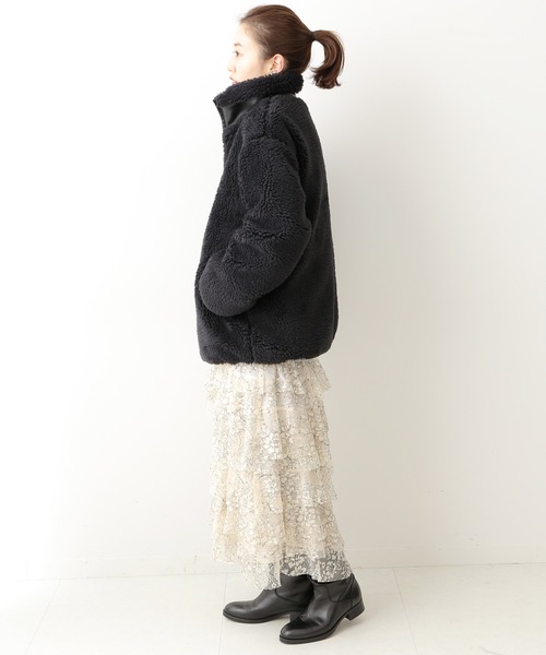 IENA（イエナ）の「ボアジップブルゾン（ブルゾン）」 - WEAR