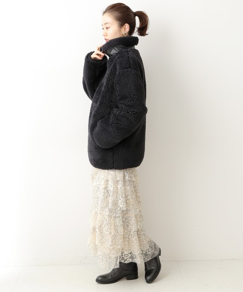 IENA（イエナ）の「ボアジップブルゾン（ブルゾン）」 - WEAR