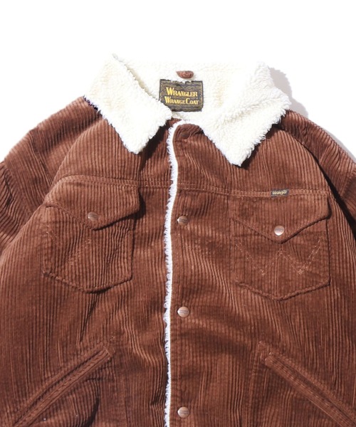 Wrangler（ラングラー）の「WRANGLER/ラングラー US ORIGINAL WRANGE JACKET ボア ランチジャケット コーデュロイ（その他アウター・メンズ・ブラック/ブラウン/ピンク/ブルー・M/L/XL）」の3枚目の写真