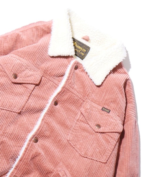 Wrangler（ラングラー）の「WRANGLER/ラングラー US ORIGINAL WRANGE JACKET ボア ランチジャケット コーデュロイ（その他アウター・メンズ・ブラック/ブラウン/ピンク/ブルー・M/L/XL）」の4枚目の写真