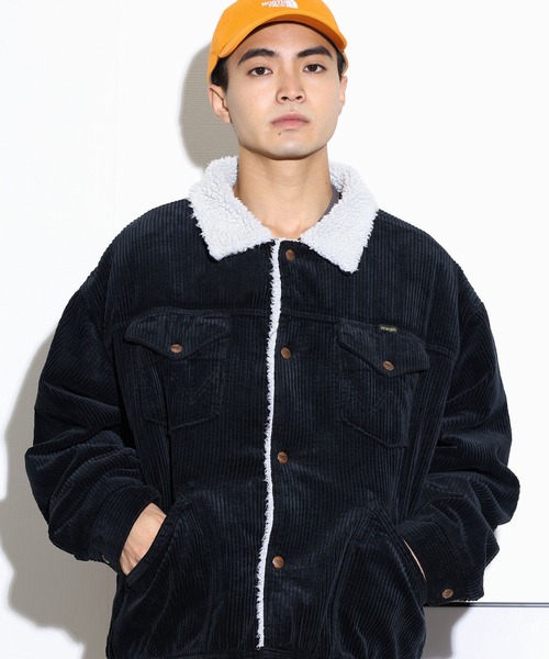 Wrangler（ラングラー）の「WRANGLER/ラングラー US ORIGINAL WRANGE JACKET ボア ランチジャケット コーデュロイ（その他アウター・メンズ・ブラック/ブラウン/ピンク/ブルー・M/L/XL）」の2枚目の写真