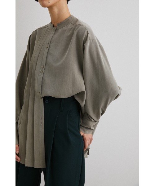 STYLEMIXER(スタイルミキサー)の「アシンメトリータックロングシャツ(シャツ/ブラウス・レディース・ライトグリーン/ホワイト/ブラック・FREE)」の17枚目の写真