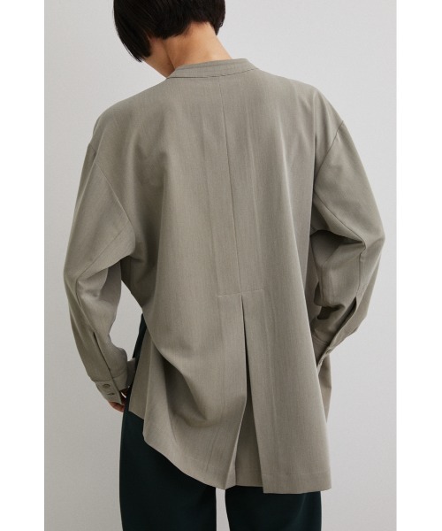 STYLEMIXER(スタイルミキサー)の「アシンメトリータックロングシャツ(シャツ/ブラウス・レディース・ライトグリーン/ホワイト/ブラック・FREE)」の11枚目の写真