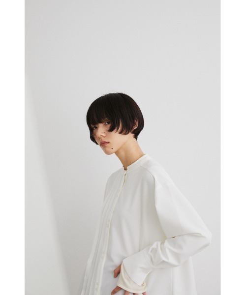 STYLEMIXER(スタイルミキサー)の「アシンメトリータックロングシャツ(シャツ/ブラウス・レディース・ライトグリーン/ホワイト/ブラック・FREE)」の21枚目の写真