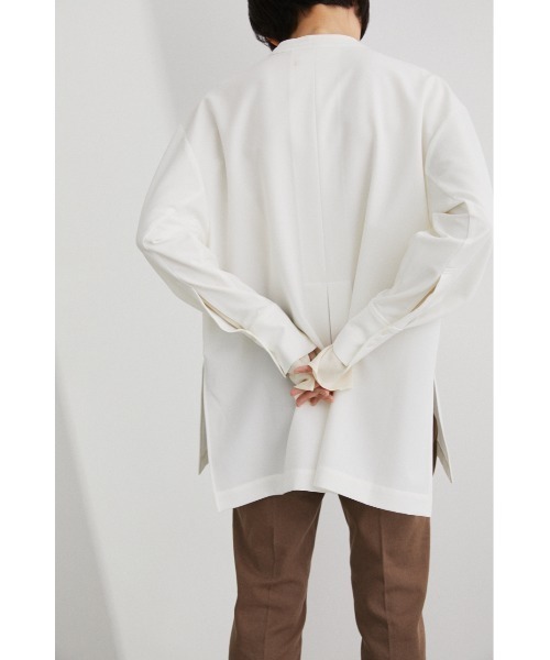 STYLEMIXER(スタイルミキサー)の「アシンメトリータックロングシャツ(シャツ/ブラウス・レディース・ライトグリーン/ホワイト/ブラック・FREE)」の18枚目の写真