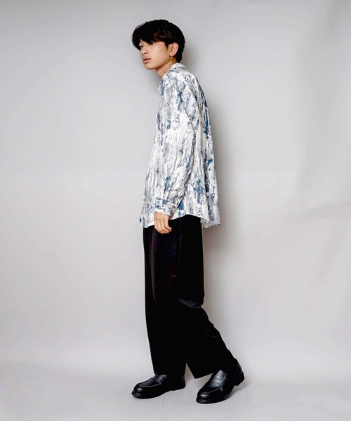 UNIIT(ユニット)の「【UNIIT/ユニット】トータルパターン ルーズビッグシルエットシャツ(シャツ/ブラウス・メンズ・ブラウン/ブルー/ブラック/ダークブラウン/グレー・MEDIUM/LARGE/X-LARGE)」の16枚目の写真