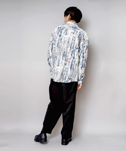UNIIT(ユニット)の「【UNIIT/ユニット】トータルパターン ルーズビッグシルエットシャツ(シャツ/ブラウス・メンズ・ブラウン/ブルー/ブラック/ダークブラウン/グレー・MEDIUM/LARGE/X-LARGE)」の18枚目の写真