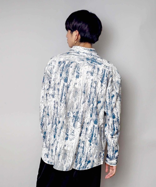 UNIIT(ユニット)の「【UNIIT/ユニット】トータルパターン ルーズビッグシルエットシャツ(シャツ/ブラウス・メンズ・ブラウン/ブルー/ブラック/ダークブラウン/グレー・MEDIUM/LARGE/X-LARGE)」の22枚目の写真