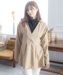 clear（クリア）の「コーデュロイウエストタックブラウス（シャツ/ブラウス）」