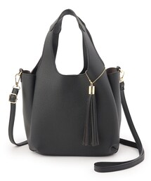 DRESKIP | タッセル付き一枚皮風クリテトート(トートバッグ)