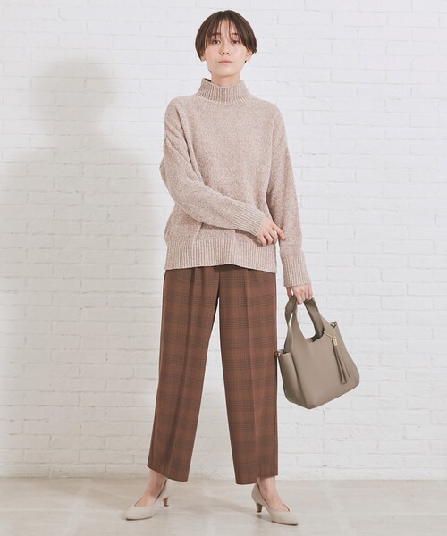 DRESKIP（ドレスキップ）の「◆タッセル付き一枚皮風クリテトート（トートバッグ・レディース・ブラック/グレー/ピンク系・00）」の9枚目の写真