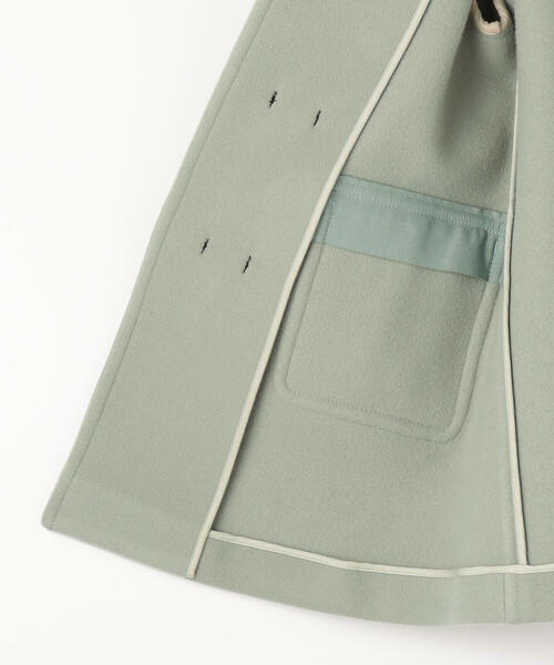 TOMORROWLAND （トゥモローランド）の「ウールメルトンダッフルコート（その他アウター・キッズ・ブラウン/ミント・105/115/125/135）」の9枚目の写真