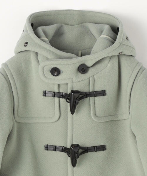 TOMORROWLAND （トゥモローランド）の「ウールメルトンダッフルコート（その他アウター・キッズ・ブラウン/ミント・105/115/125/135）」の3枚目の写真