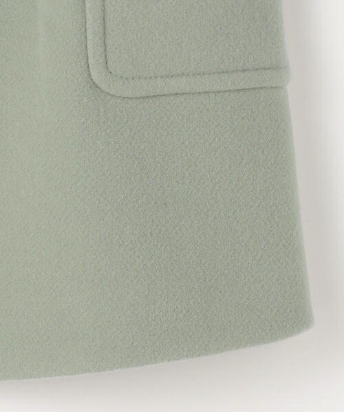 TOMORROWLAND （トゥモローランド）の「ウールメルトンダッフルコート（その他アウター・キッズ・ブラウン/ミント・105/115/125/135）」の8枚目の写真