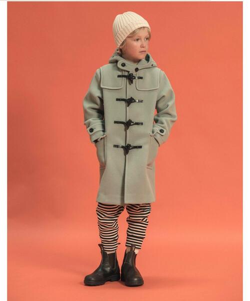 TOMORROWLAND （トゥモローランド）の「ウールメルトンダッフルコート（その他アウター・キッズ・ブラウン/ミント・105/115/125/135）」の7枚目の写真