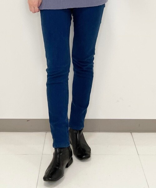 SHOO・LA・RUE（シューラルー）の「◆【M-3L】裏起毛ストレッチスキニーパンツ（その他パンツ・レディース・ブルー/ブラック系1/ブラック/ネイビー系7・04/05/03/02）」の5枚目の写真