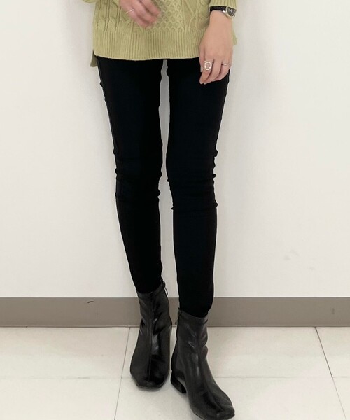 SHOO・LA・RUE（シューラルー）の「◆【M-3L】裏起毛ストレッチスキニーパンツ（その他パンツ・レディース・ブルー/ブラック系1/ブラック/ネイビー系7・04/05/03/02）」の6枚目の写真