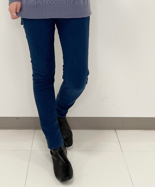 SHOO・LA・RUE（シューラルー）の「◆【M-3L】裏起毛ストレッチスキニーパンツ（その他パンツ・レディース・ブルー/ブラック系1/ブラック/ネイビー系7・04/05/03/02）」の14枚目の写真