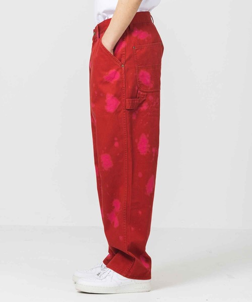 XLARGE（エクストララージ）の「DRIP BLEACH WORK PANTS（その他パンツ・メンズ・ブラック/レッド/パープル・30inch/32inch/36inch/34inch）」の5枚目の写真