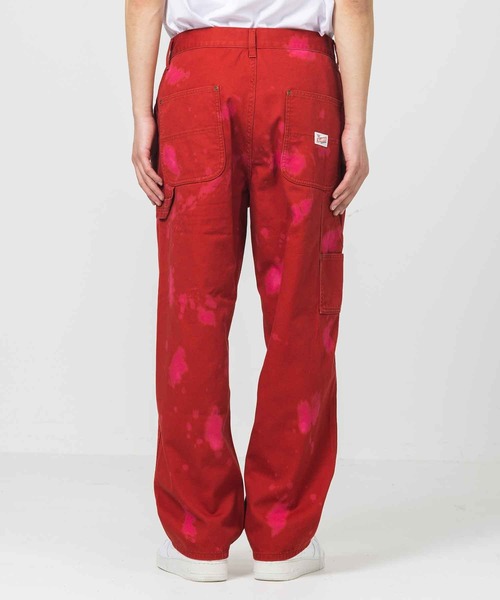 XLARGE（エクストララージ）の「DRIP BLEACH WORK PANTS（その他パンツ・メンズ・ブラック/レッド/パープル・30inch/32inch/36inch/34inch）」の6枚目の写真