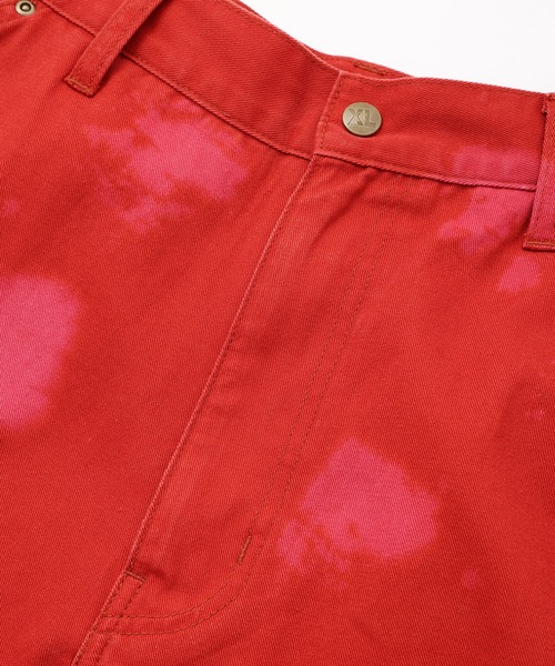 XLARGE（エクストララージ）の「DRIP BLEACH WORK PANTS（その他パンツ・メンズ・ブラック/レッド/パープル・30inch/32inch/36inch/34inch）」の9枚目の写真