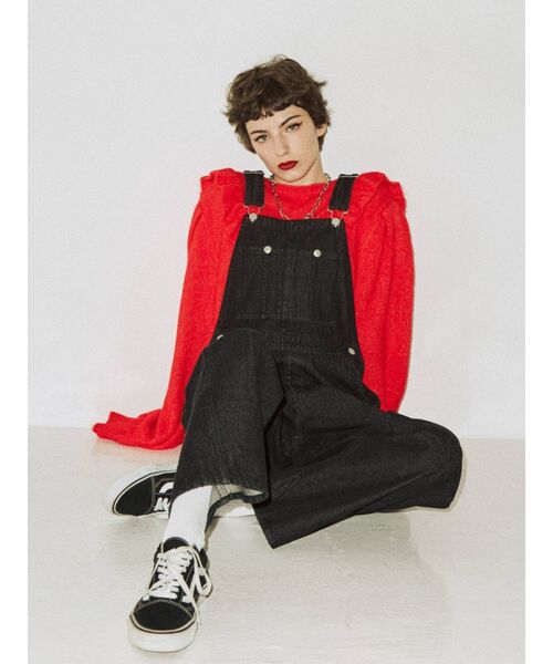 jouetie（ジュエティ）の「フリルカラーニット（ニット/セーター・レディース・ブラック/レッド/グリーン/ブルー・MEDIUM）」の11枚目の写真