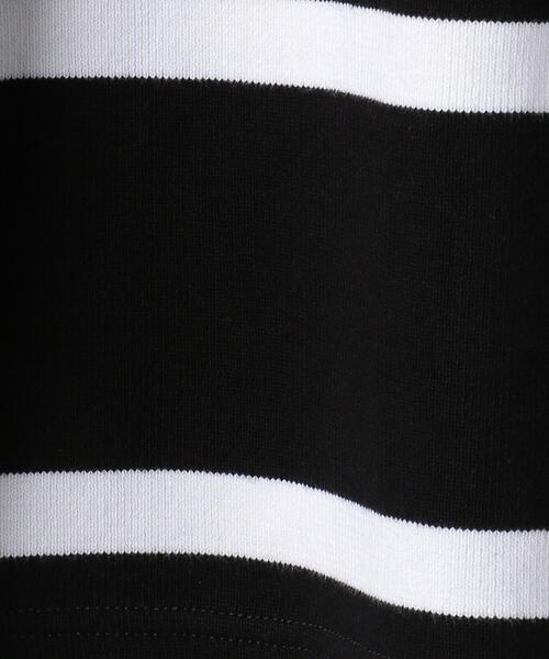 green label relaxing(グリーンレーベルリラクシング)の「<MAISON CORNICHON(メゾン コルニション)>ボートネック ボーダー カットソー(Tシャツ/カットソー・メンズ・ブラック/ホワイト・2/3/4)」の7枚目の写真