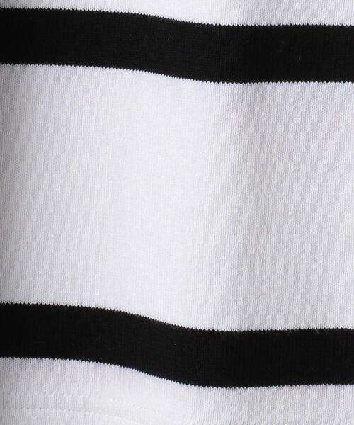 green label relaxing(グリーンレーベルリラクシング)の「<MAISON CORNICHON(メゾン コルニション)>ボートネック ボーダー カットソー(Tシャツ/カットソー・メンズ・ブラック/ホワイト・2/3/4)」の8枚目の写真