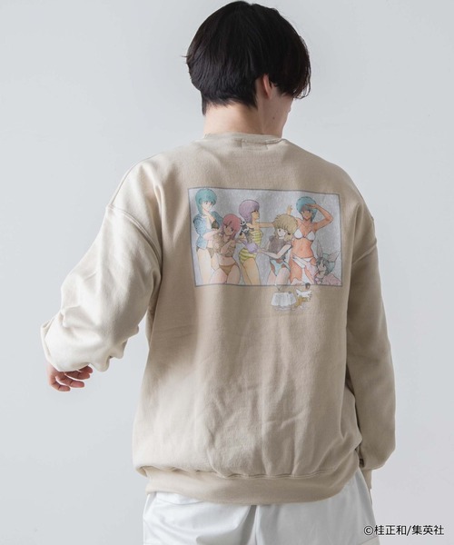 WEGO(ウィゴー)の「∴WEGO/桂正和コラボクルースウェット(スウェット・レディース・ブラック/ベージュ/パープル/サックスブルー/グリーン・MEDIUM/LARGE)」の14枚目の写真
