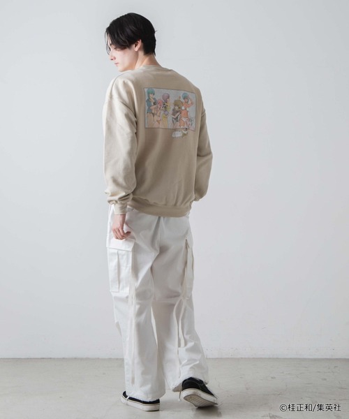 WEGO(ウィゴー)の「∴WEGO/桂正和コラボクルースウェット(スウェット・レディース・ブラック/ベージュ/パープル/サックスブルー/グリーン・MEDIUM/LARGE)」の13枚目の写真