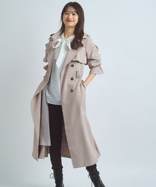 Rirandture（リランドチュール）の「トレンチコート（トレンチコート・レディース・ピンクベージュ・2/0/1）」の3枚目の写真