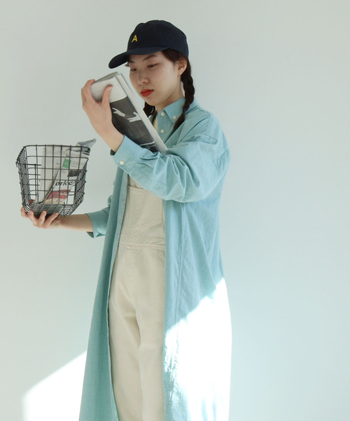 PAR ICI(パーリッシィ)の「【WEB別注】オックス/ストライプ ボタンダウンばさっとシャツワンピース(シャツワンピース・レディース・レッド/グリーン/グリーン系その他・FREE)」の18枚目の写真