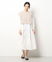 AMERICAN HOLIC | SET ニットベスト+シャツワンピース(シャツワンピース)