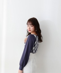 PROPORTION BODY DRESSING | ギンガムジャガードニット / 1212170203(ニット/セーター)