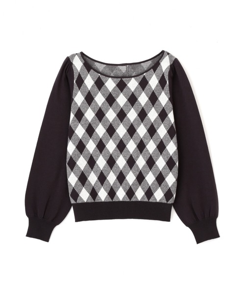 PROPORTION BODY DRESSING（プロポーションボディドレッシング）の「ギンガムジャガードニット / 1212170203（ニット/セーター・レディース・ピンク/ダークグレー/ブルー・FREE）」の15枚目の写真