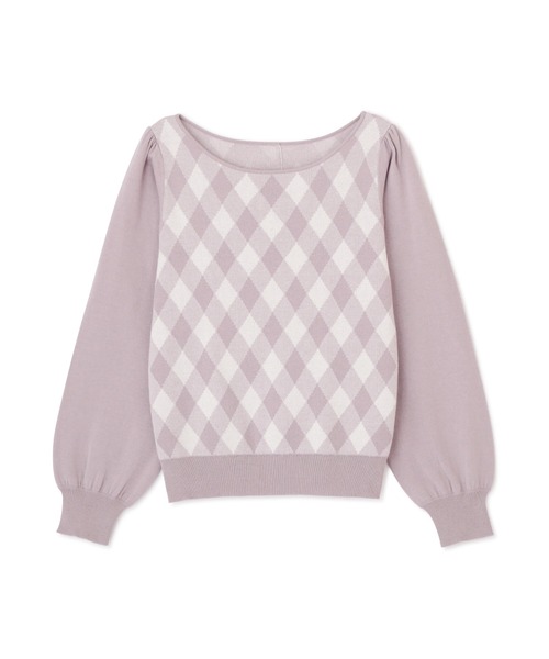 PROPORTION BODY DRESSING（プロポーションボディドレッシング）の「ギンガムジャガードニット / 1212170203（ニット/セーター・レディース・ピンク/ダークグレー/ブルー・FREE）」の17枚目の写真