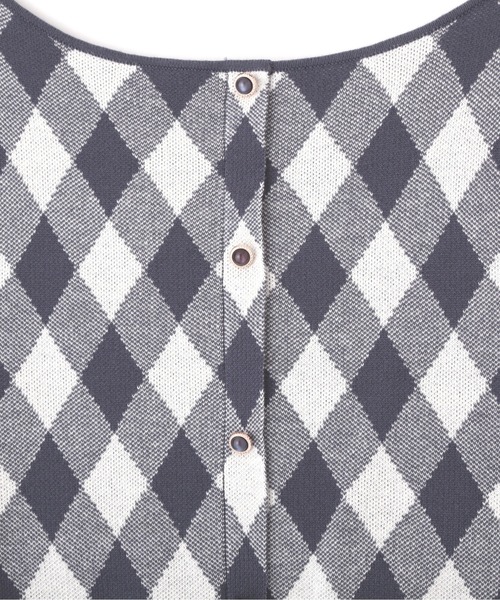 PROPORTION BODY DRESSING（プロポーションボディドレッシング）の「ギンガムジャガードニット / 1212170203（ニット/セーター・レディース・ピンク/ダークグレー/ブルー・FREE）」の21枚目の写真